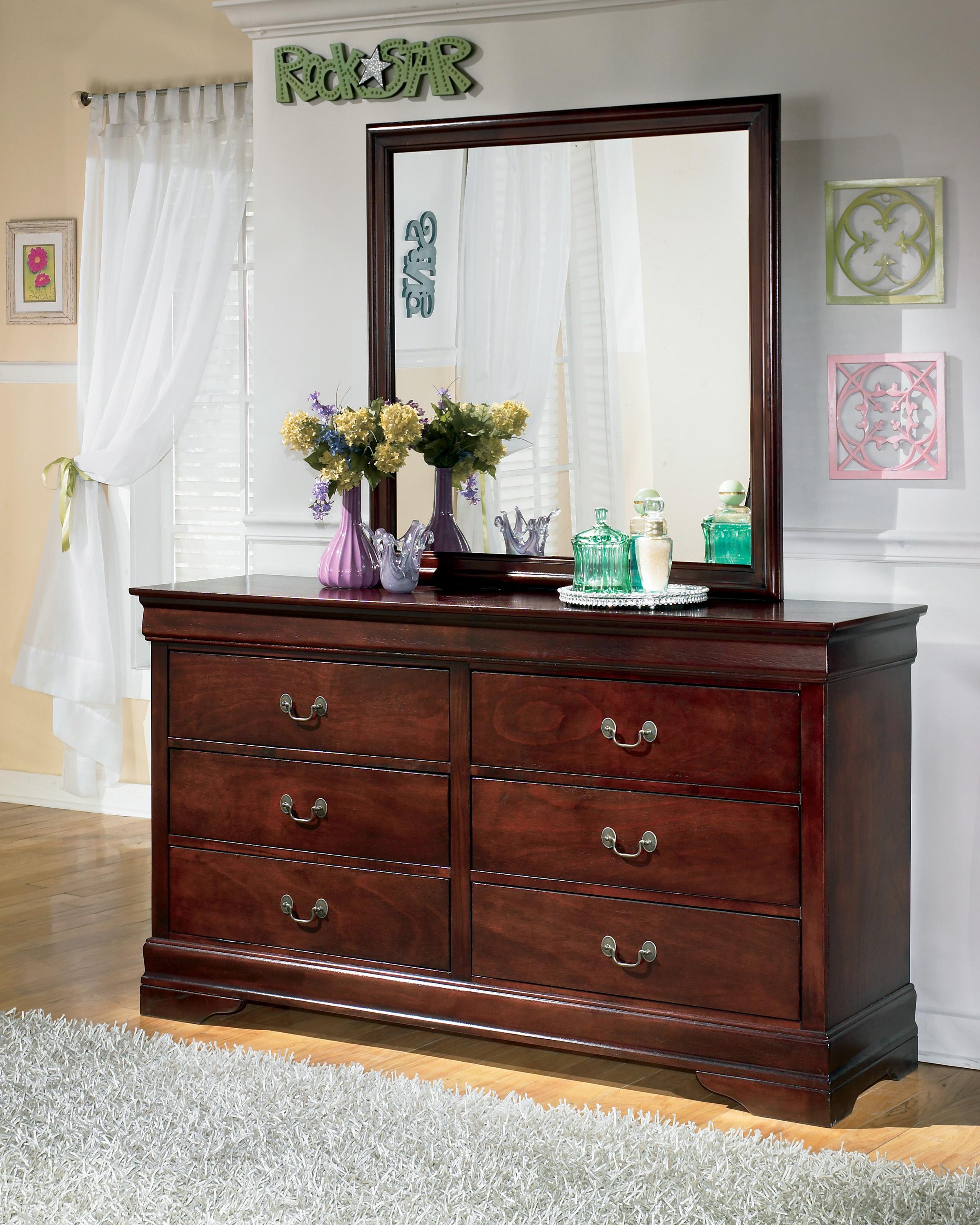 Ashley Signature Design Alisdair Traditional Dresser & Mirror Dunk